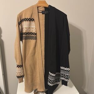 Lane Bryant Tan and Black Cardigan